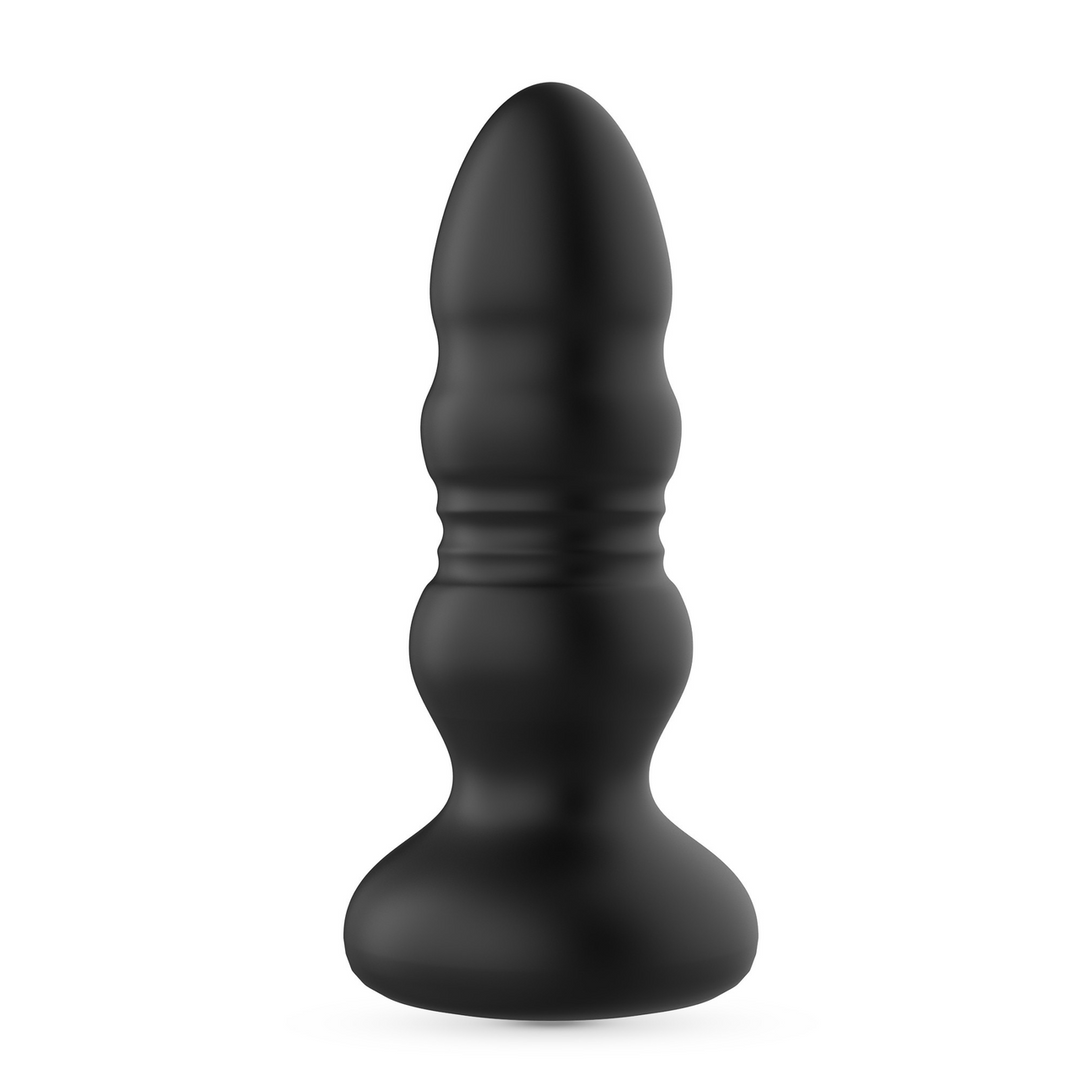 Plug anal Australis LED RGB – con mando a distancia, negro | Crushious