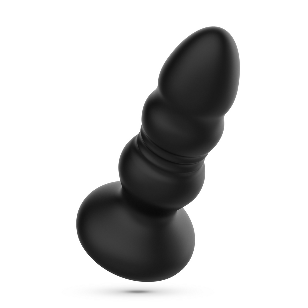 Plug anal Australis LED RGB – con mando a distancia, negro | Crushious