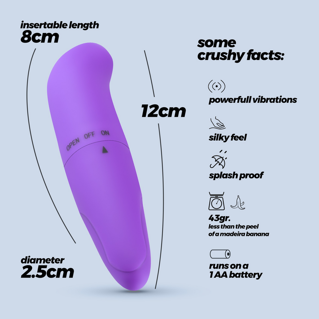 Vibrador punto G Finder – morado | Crushious