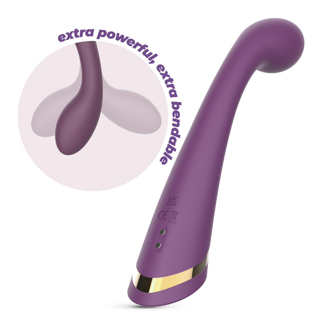 G-spot vibrator Midas 10 functions – purple | Crushious