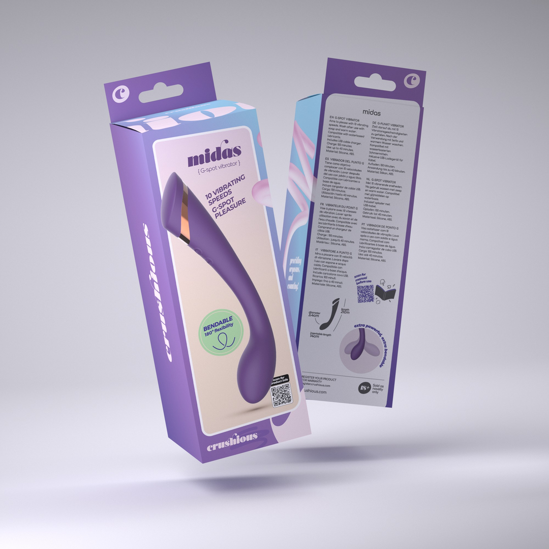 Midas - Bendable G-Spot Stimulator - Purple