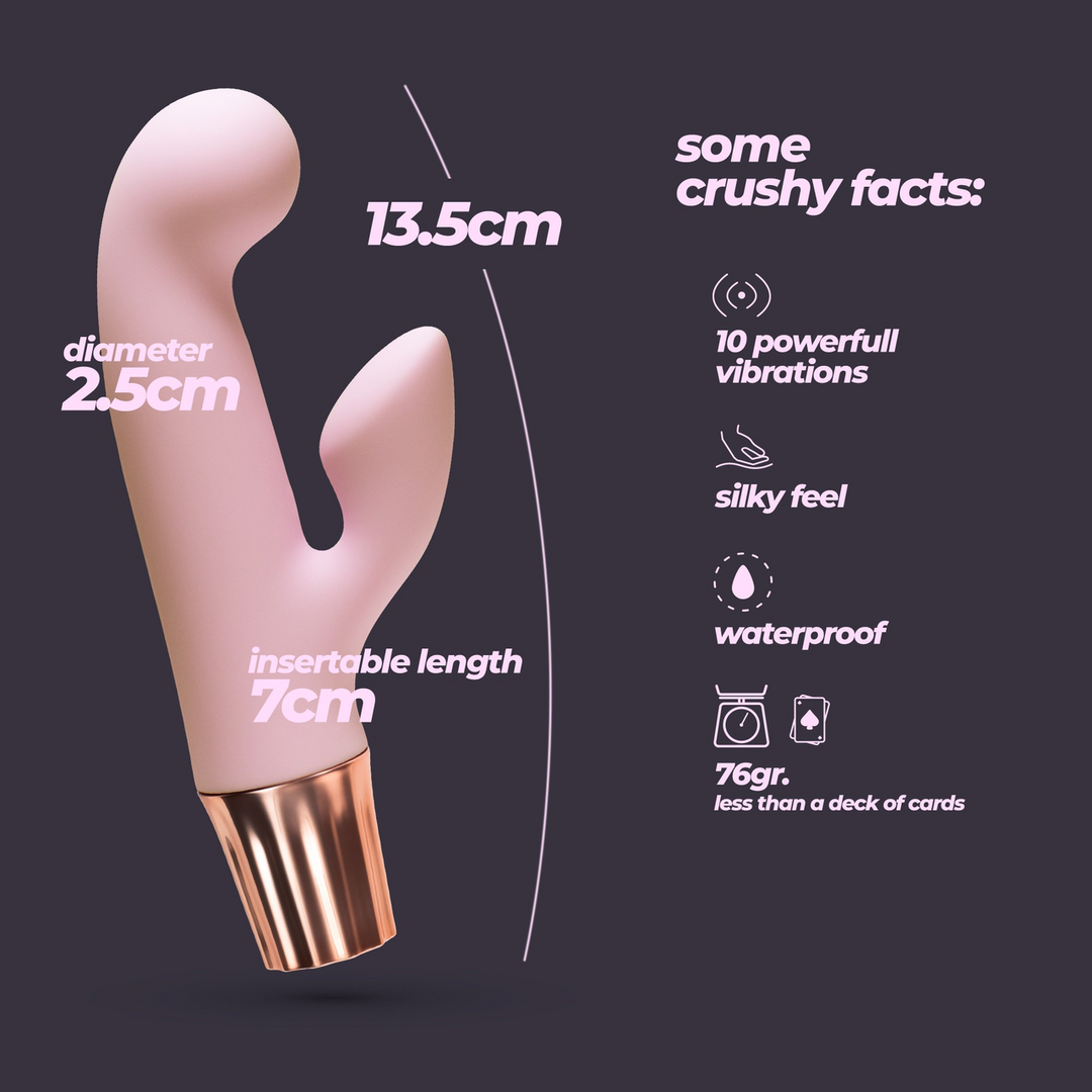 Rabbit vibrator Mellow Cony 10 functions – pink | Crushious