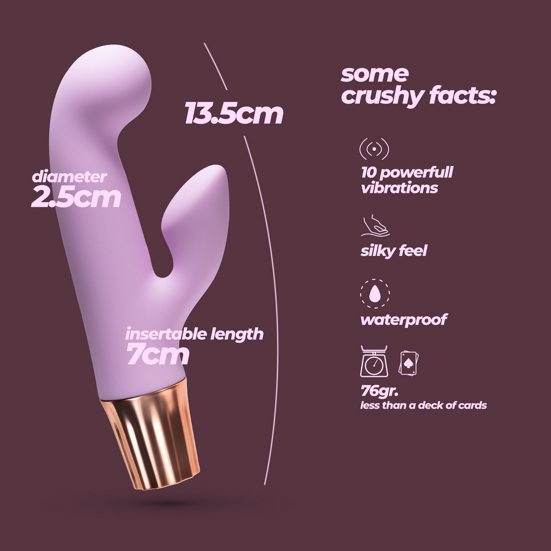 Rabbit vibrator Mellow Cony 10 functions – purple | Crushious