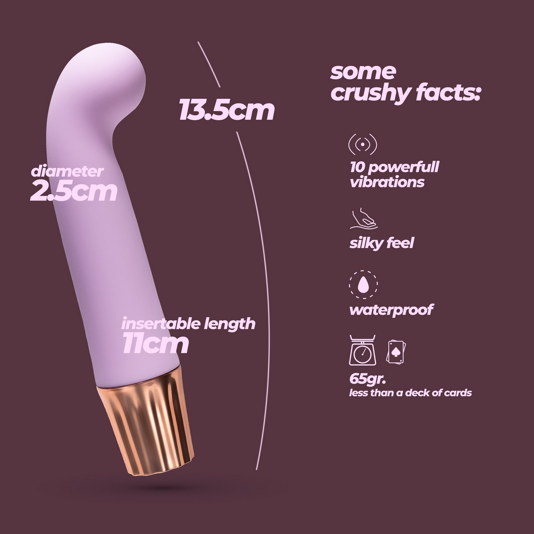 Vibrador punto G Mellow Gee 10 funciones – morado | Crushious