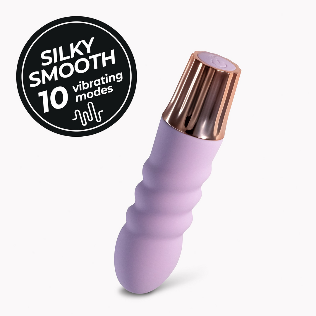Mini vibrador Mellow Bubbles 10 funciones – morado | Crushious