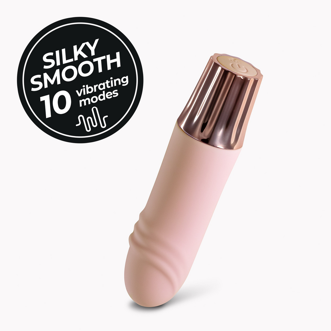 Mini vibrador Mellow Waves 10 funciones – rosa | Crushious