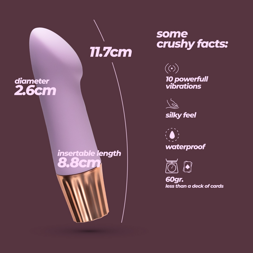 Vibrador punto G Mellow Angler 10 funciones – morado | Crushious