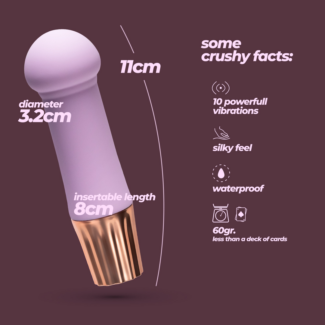 Wand-Massagegerät Mellow Puff 10 Funktionen – lila | Crushious