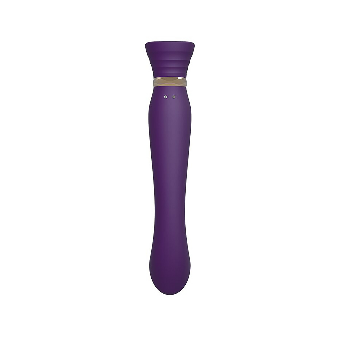 G-spot vibrator Queen 21.5 cm – app-controlled, purple | Zalo