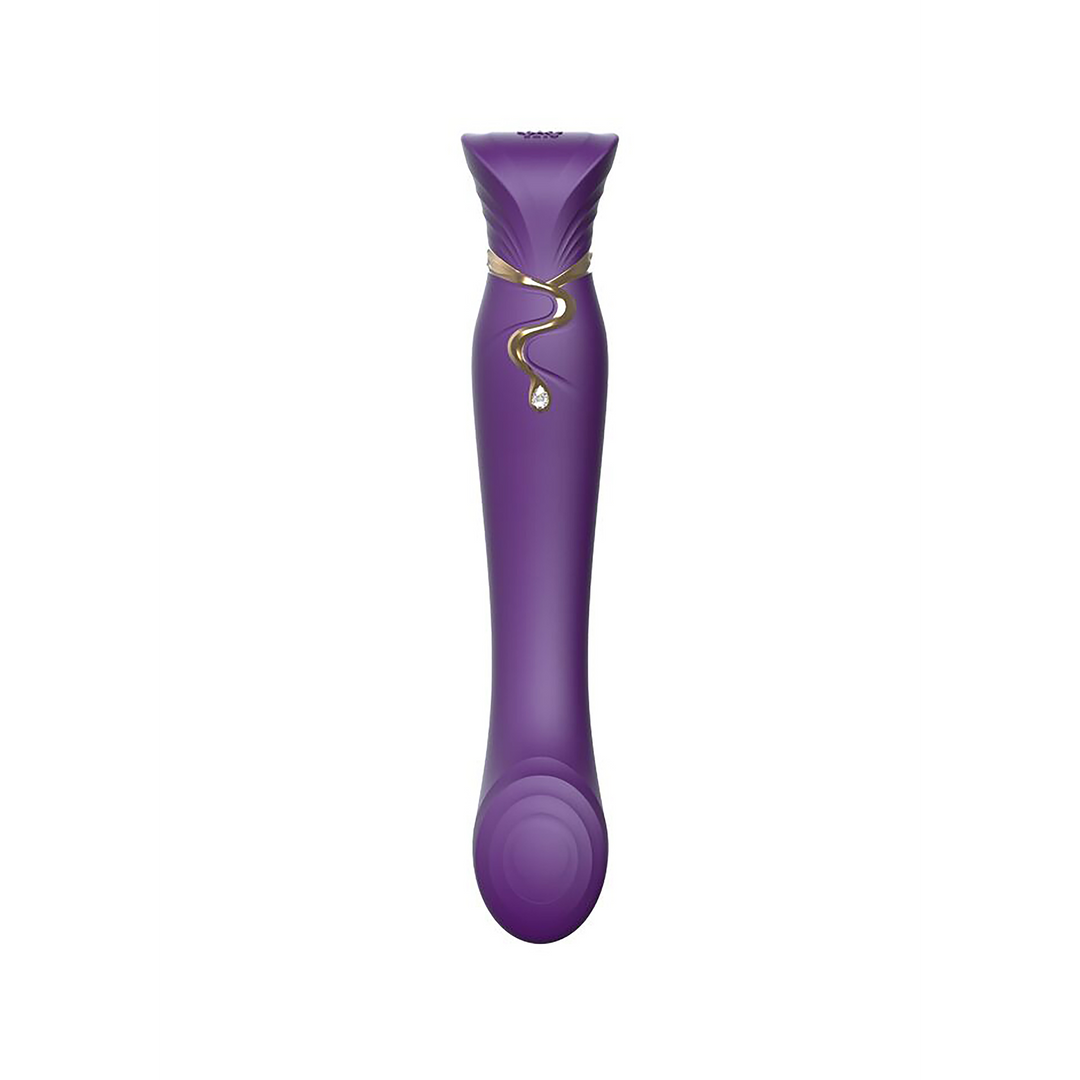 G-spot vibrator Queen 21.5 cm – app-controlled, purple | Zalo