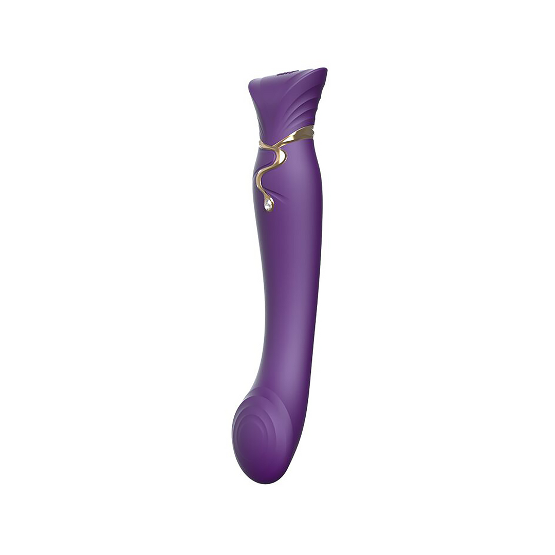 G-spot vibrator Queen 21.5 cm – app-controlled, purple | Zalo