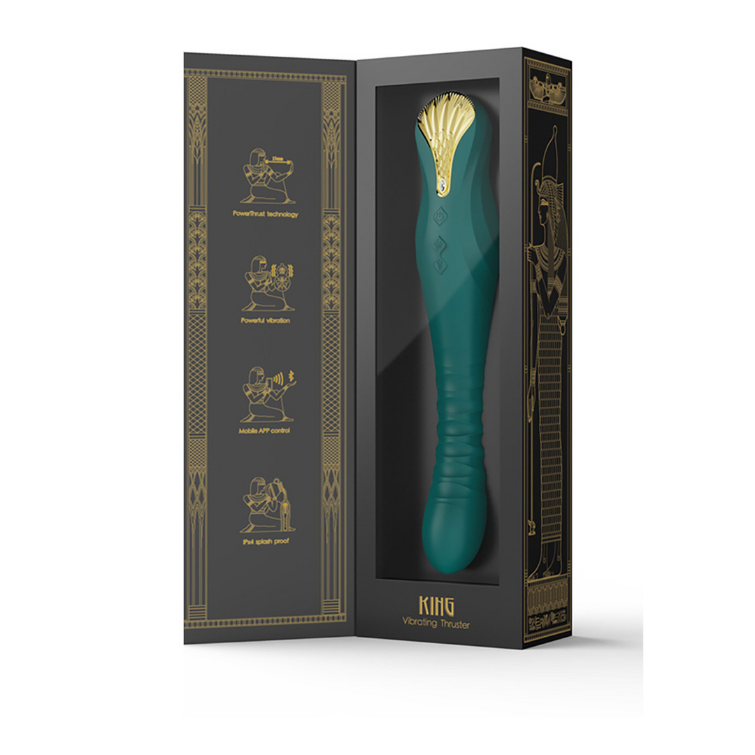 Máquina de sexo King Thrust – con empuje, verde | Zalo