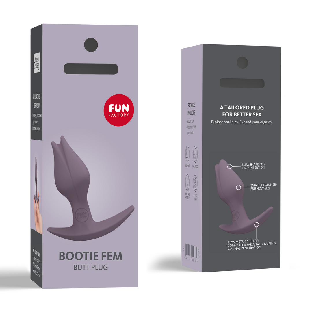 Bootie Fem - Butt Plug - Dark Taupe