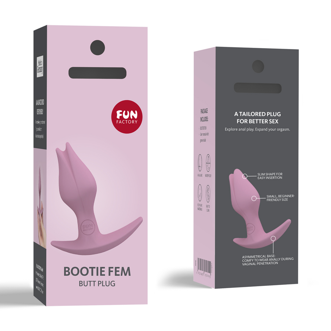 Bootie Fem - Butt Plug - Rose