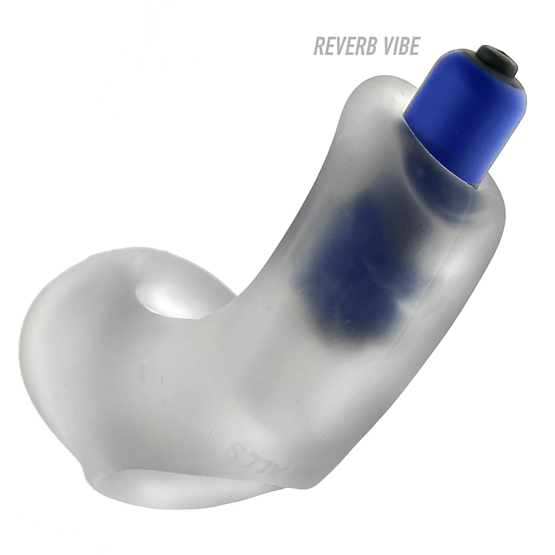 Vibromasseur classique Buzzfuck Taint Sling Ice 13 cm – transparent | Hunkyjunk