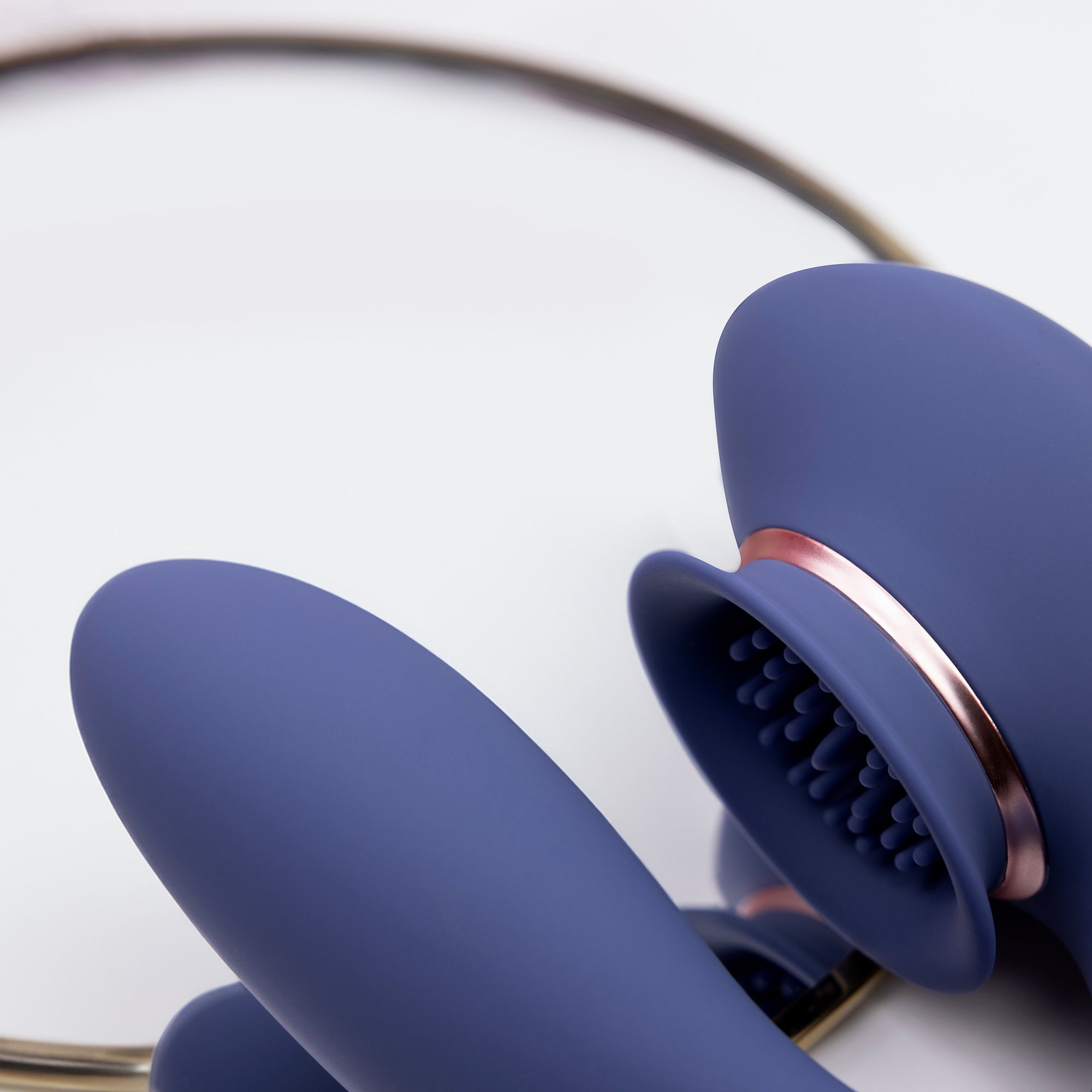 Twitch 3 - Rechargeable Vibrator and Suction - Blue/Grey