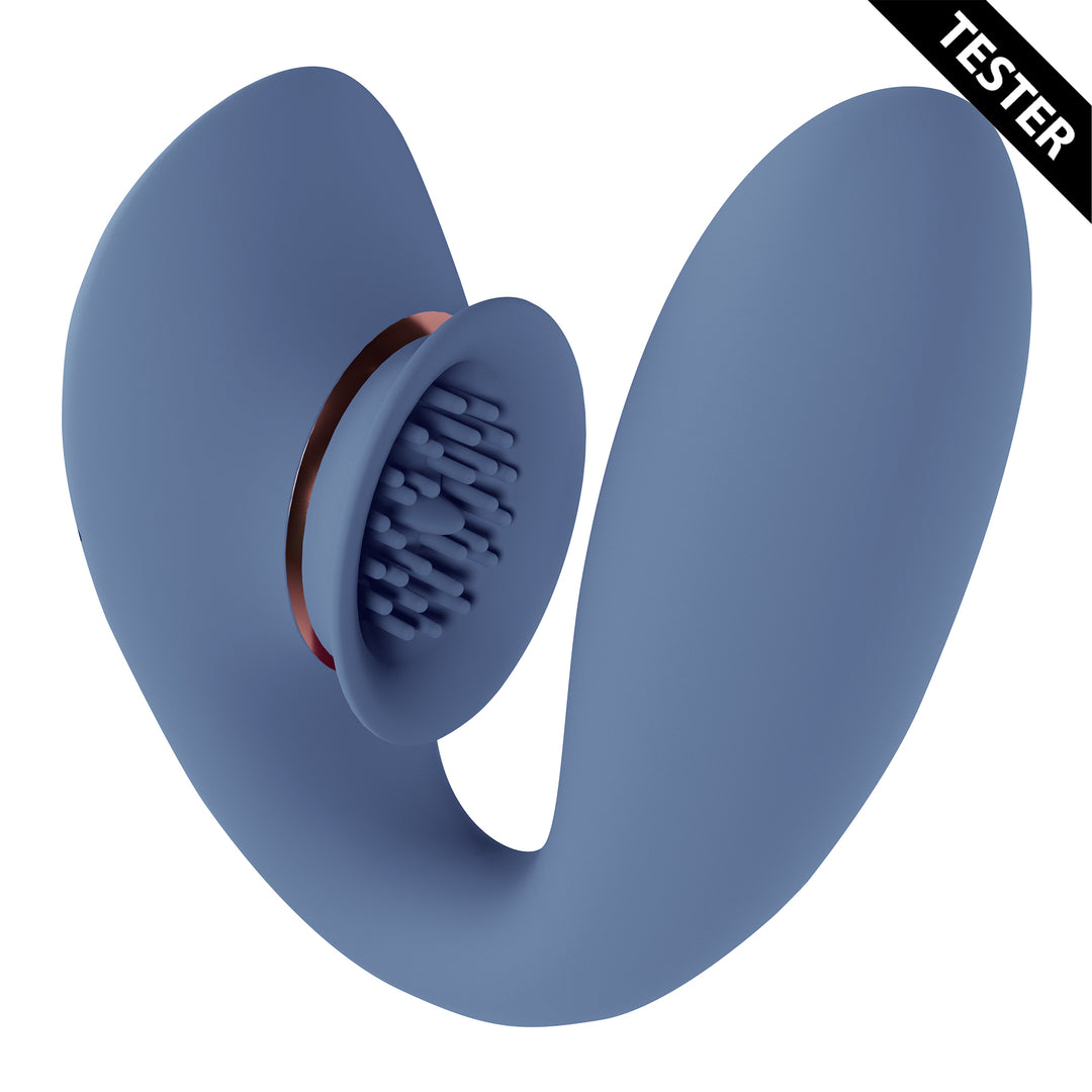 Stimolatore clitorideo Twitch 3 10 funzioni – ricaricabile, con ventosa, blu 9.5 cm | Innovation