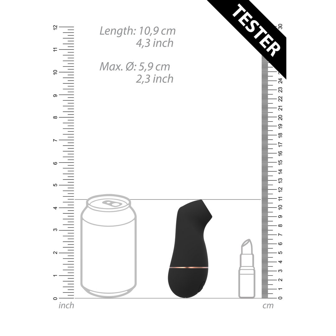 Estimulador de clitóris Kissable 11 funções – preto | Irresistible