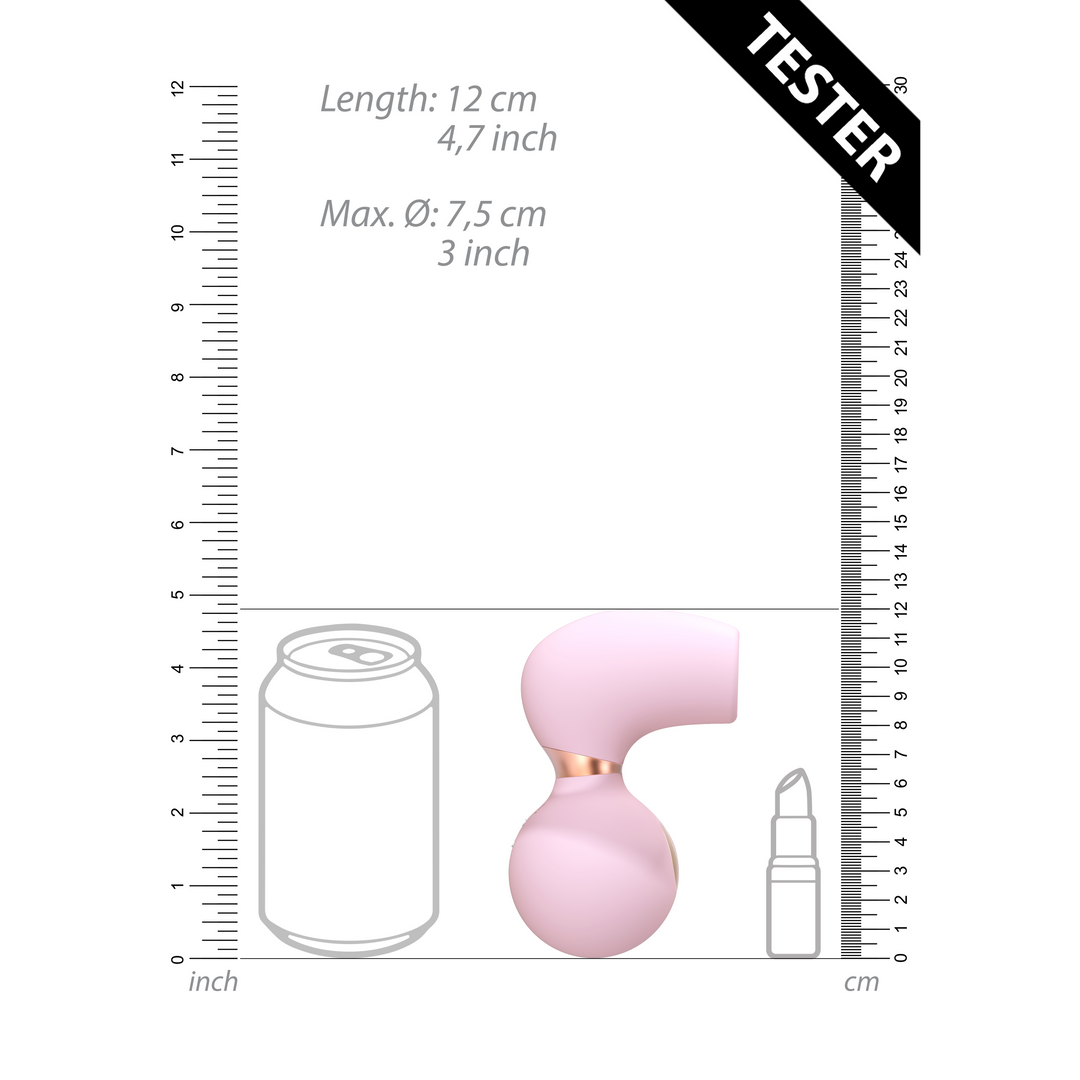 Estimulador de clitóris Invincible 11 funções – rosa | Irresistible
