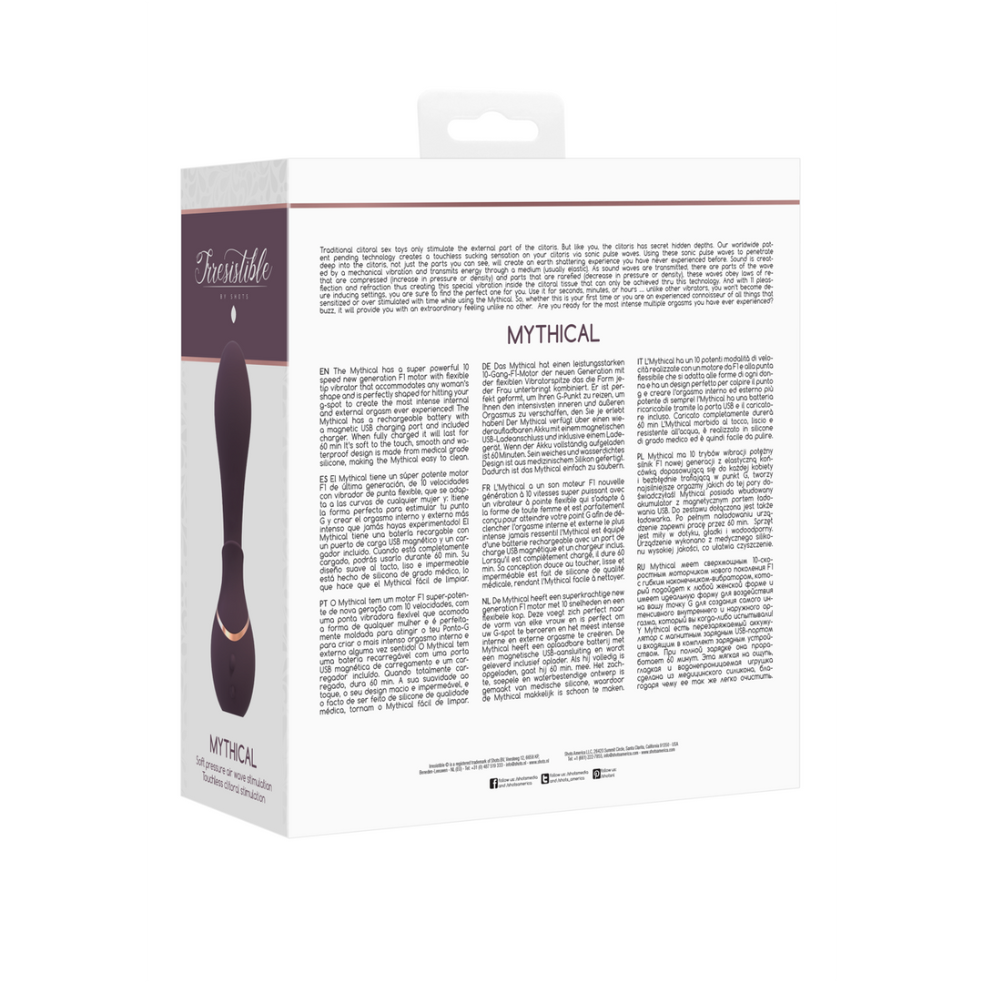 Stimolatore clitorideo Mythical Air Pulse 11 funzioni | Irresistible