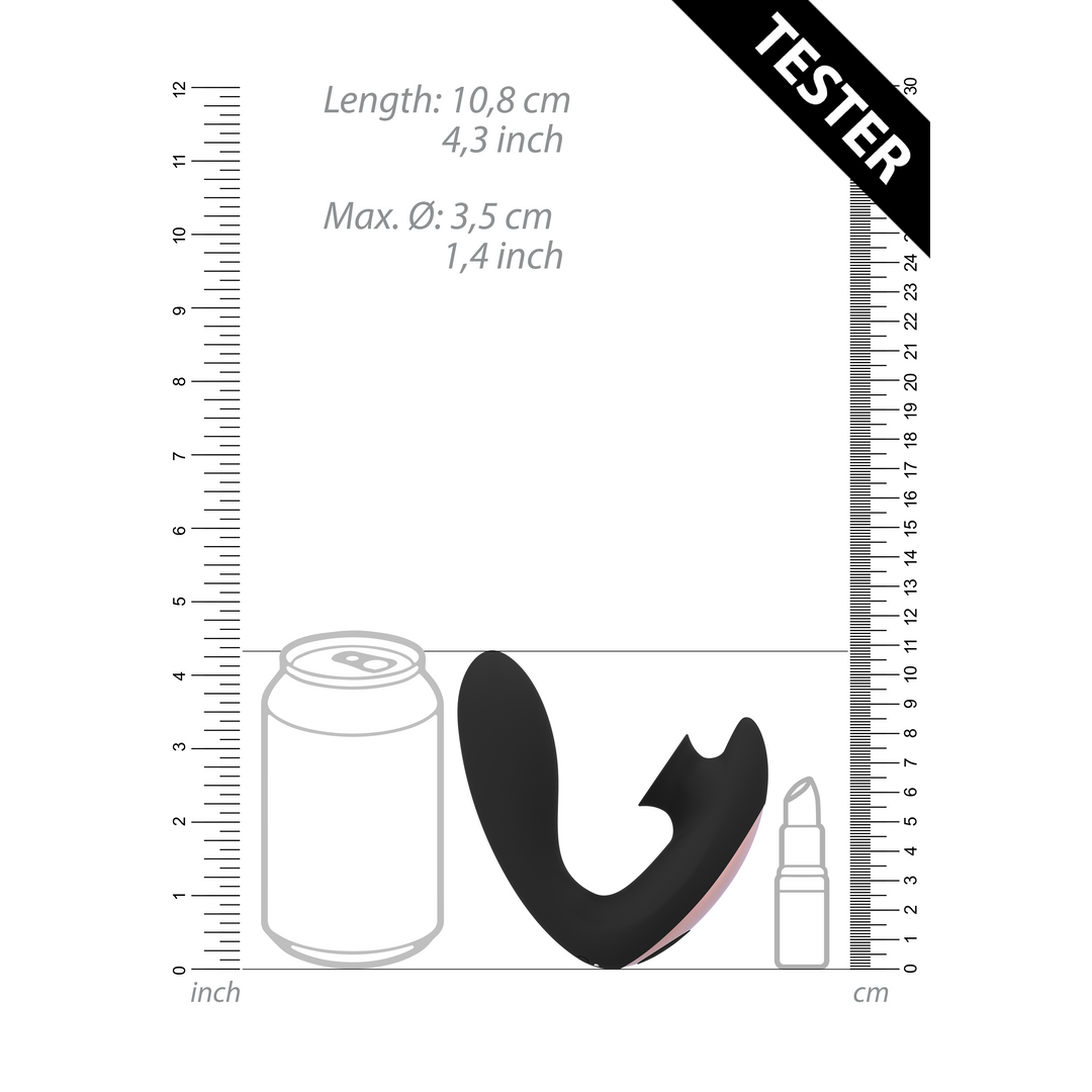 Stimulateur clitoridien Enjoyment 10 fonctions – noir | Irresistible