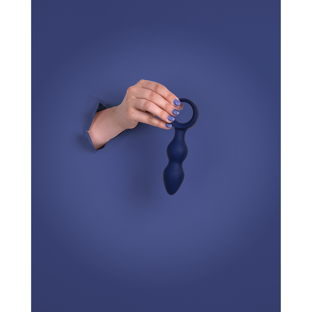 Teardrop Shaped Anal Plug - Medium - Baltic Blue
