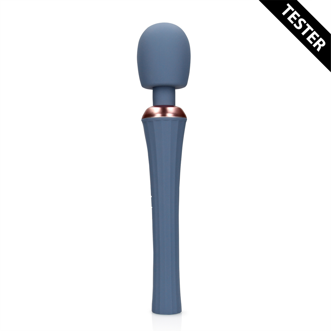 Powerful Wand Vibrator with Still Handle - Blue Nova - Tester