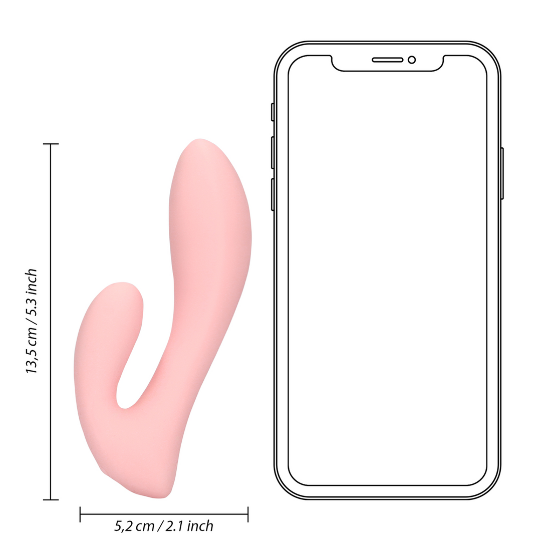 Ultra Soft Silicone G-Spot Vibrator - Cherry Chiffon