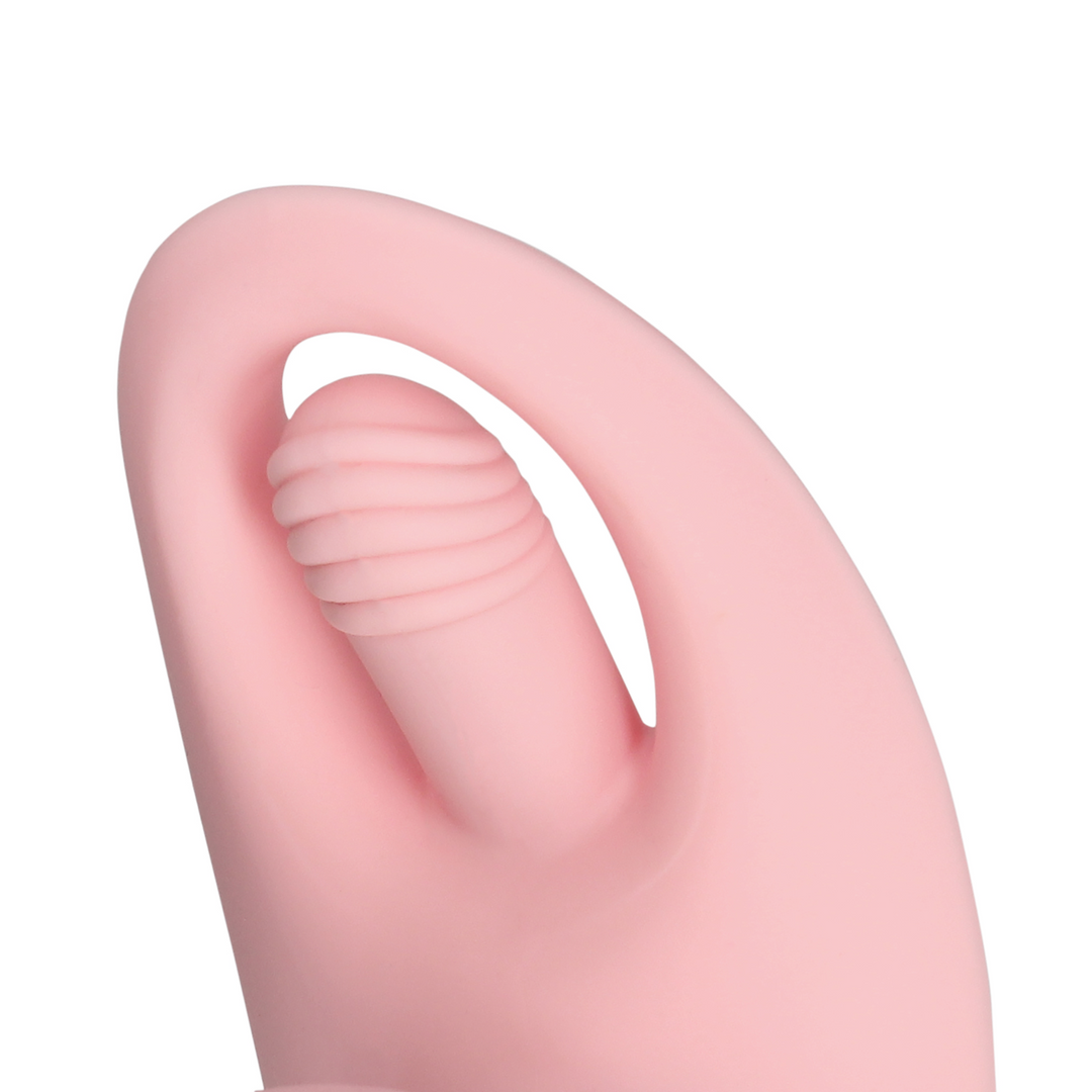 Wearable Fingering Motion Vibrator with Remote Control - Cherry Chiffon