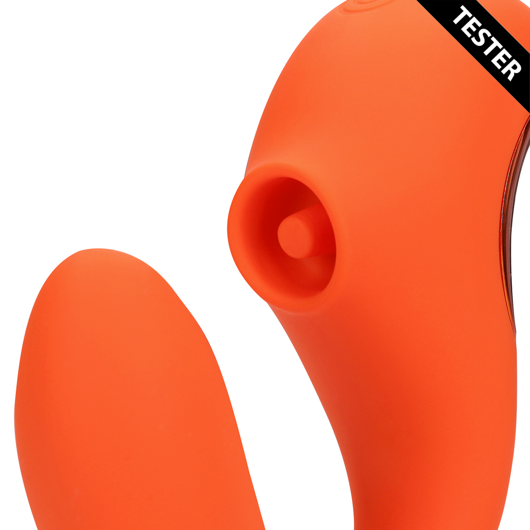 G-Spot Vibrator with Clitoral Pulse Wave - Untamed Orange - Tester