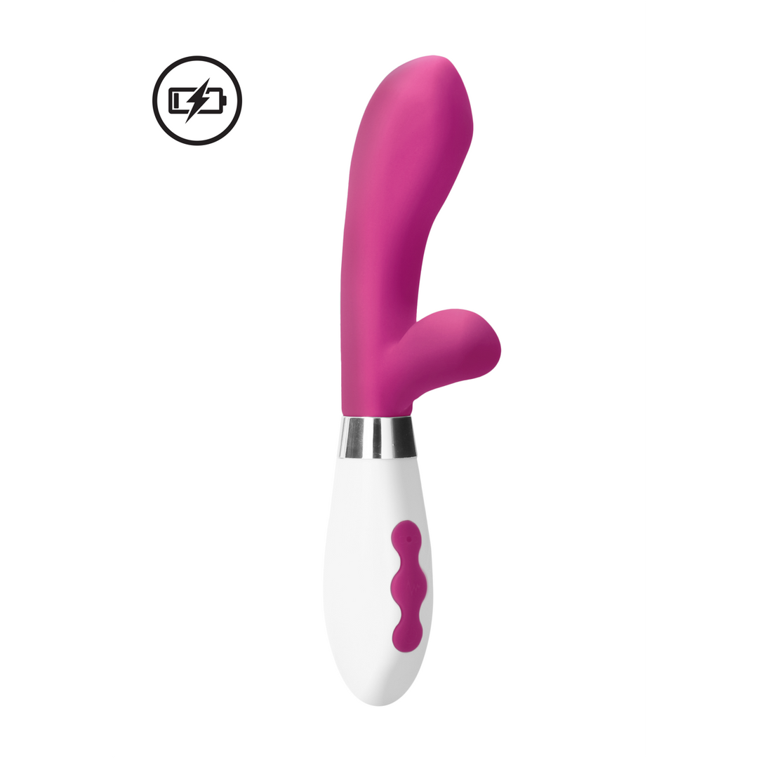 Vibratore rabbit Achilles 21 cm – ricaricabile, rosa | Luna