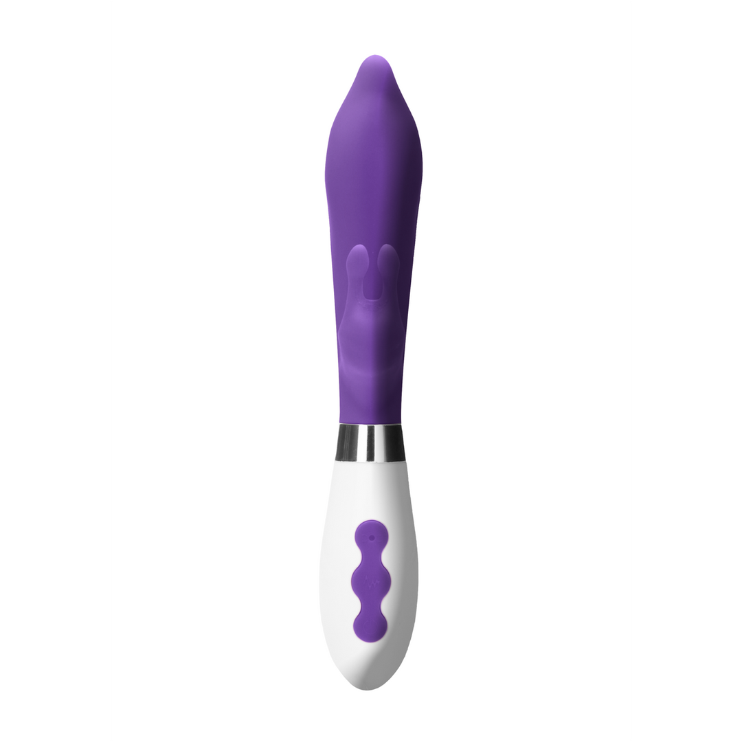 Rabbit vibrátor Adonis 22 cm – újratölthető, lila | Luna