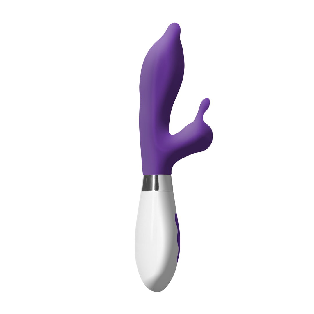 Rabbit vibrátor Adonis 22 cm – újratölthető, lila | Luna