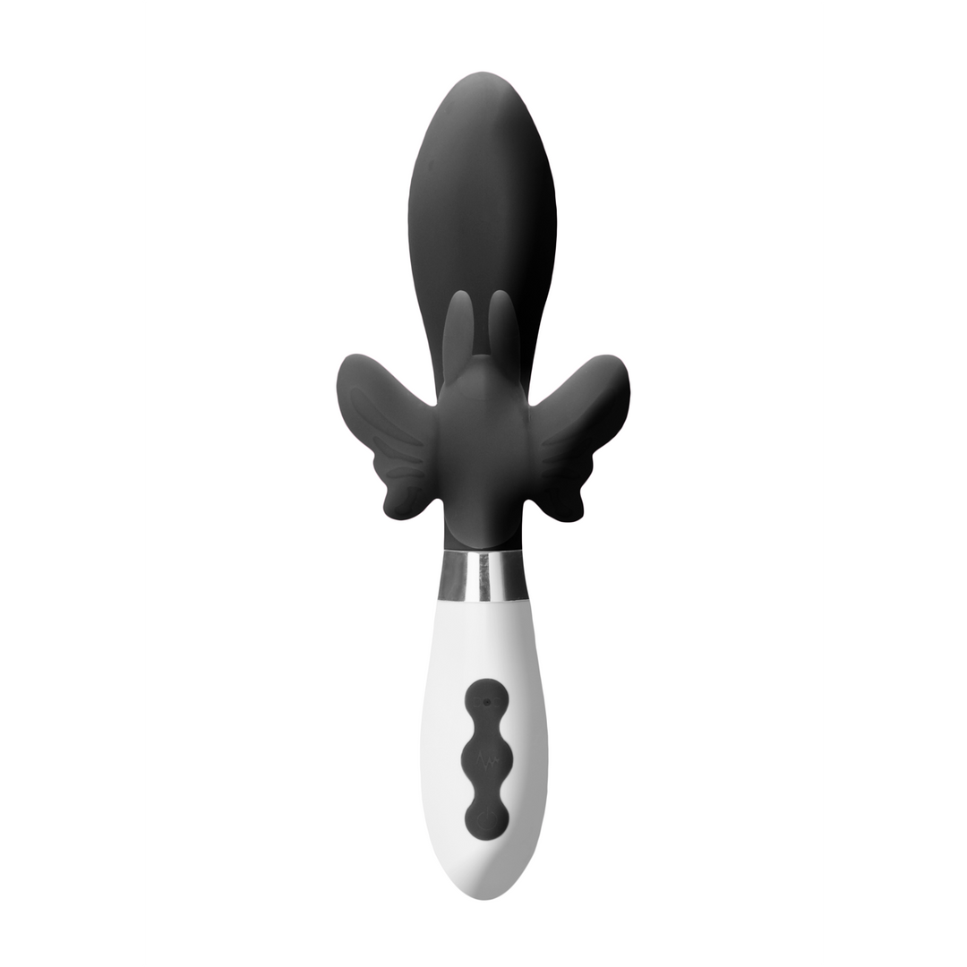 Vibratore rabbit Alexios 21 cm – ricaricabile, nero | Luna