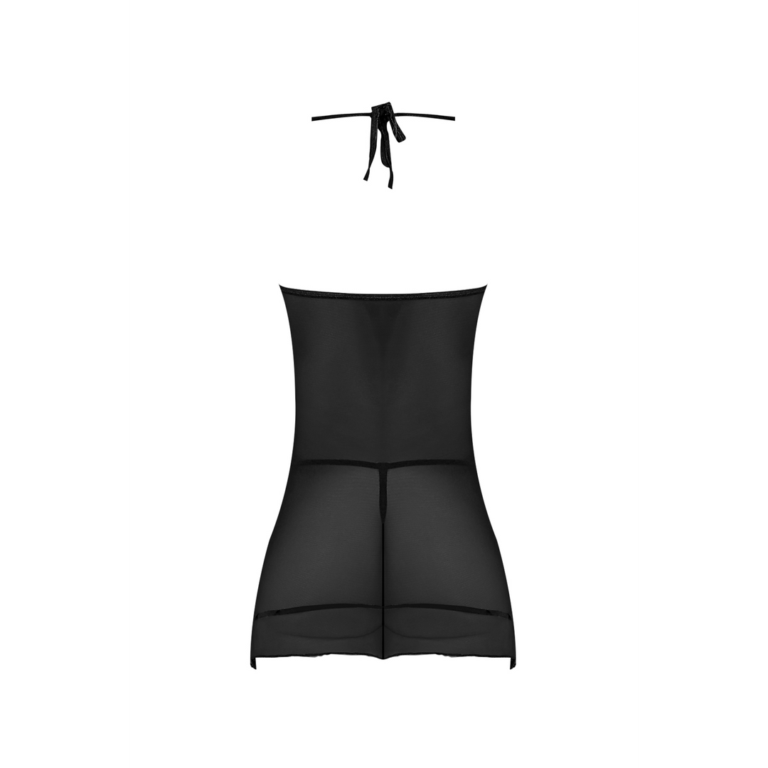 Conjunto de lingerie Nightgown – preto M198BLKMED | Magic Silk