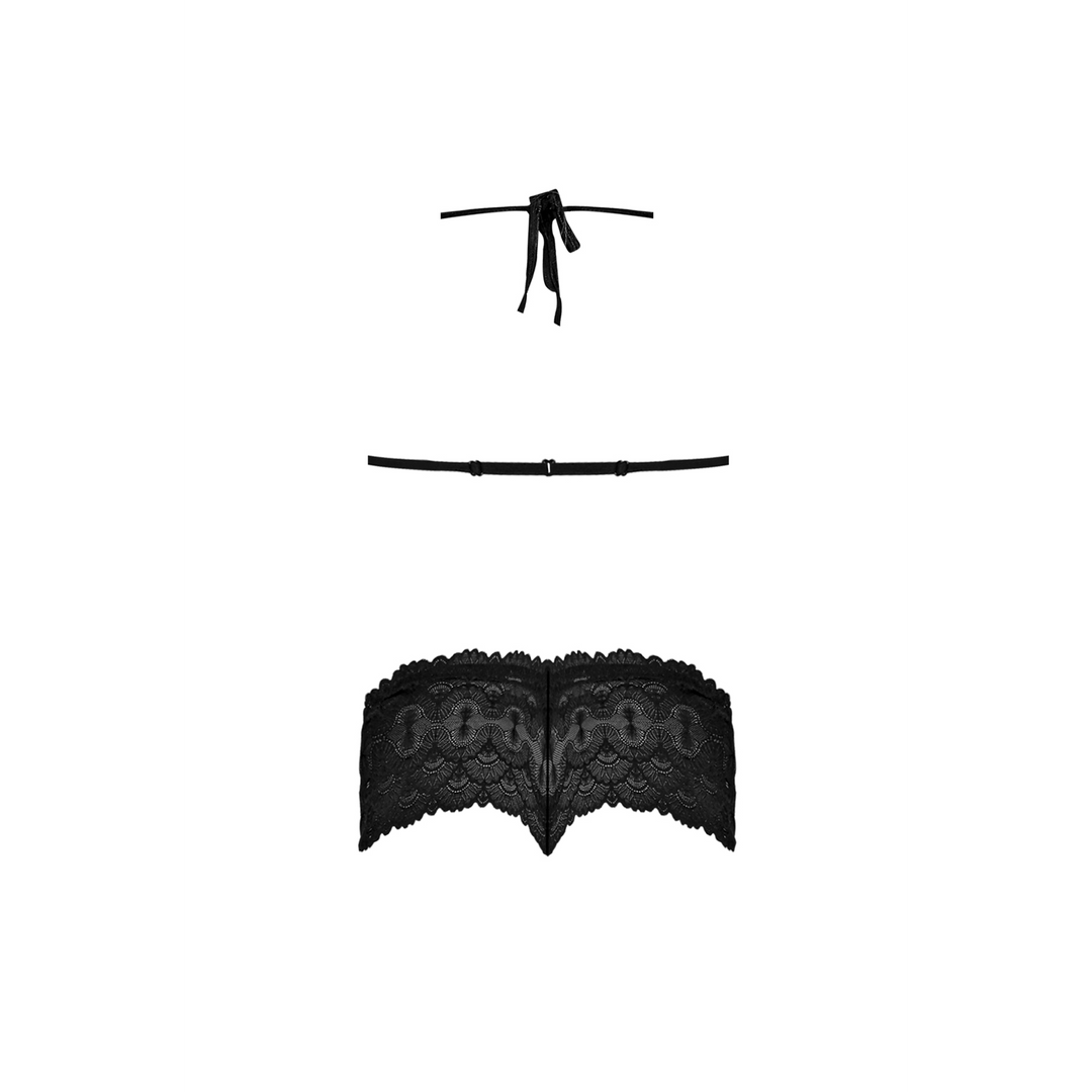 Fehérnemű szett Triangle Cheeky – fekete M199BLKLRG | Magic Silk