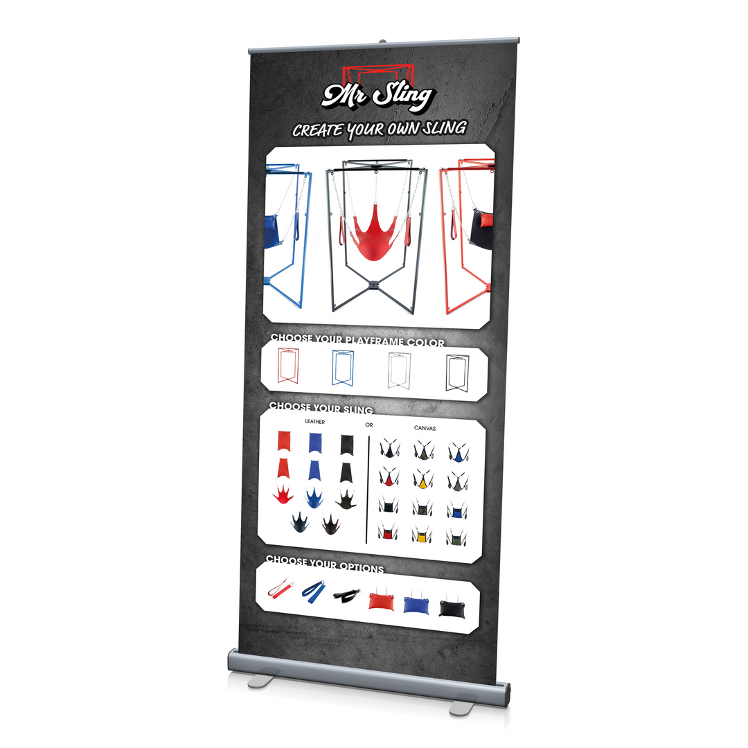 Accessorio BDSM Rollup Banner Create Own Sling – multicolore