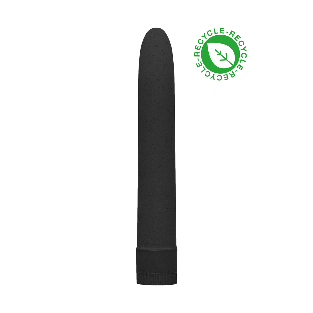 Vibrador clássico Biodegradable 17.7 cm – preto | Natural Pleasure