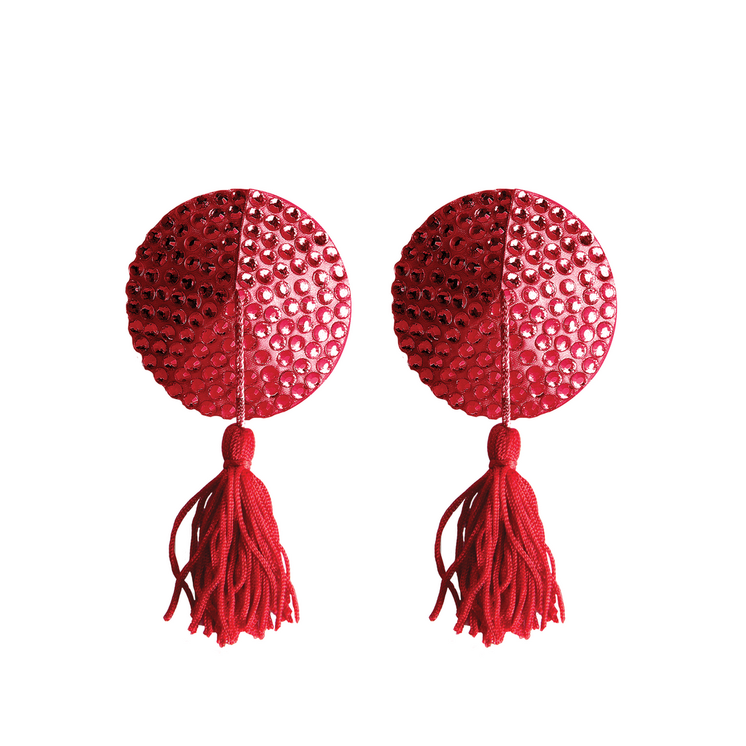 Accesorio BDSM Tassels Round Shaped – rojo | Ouch!