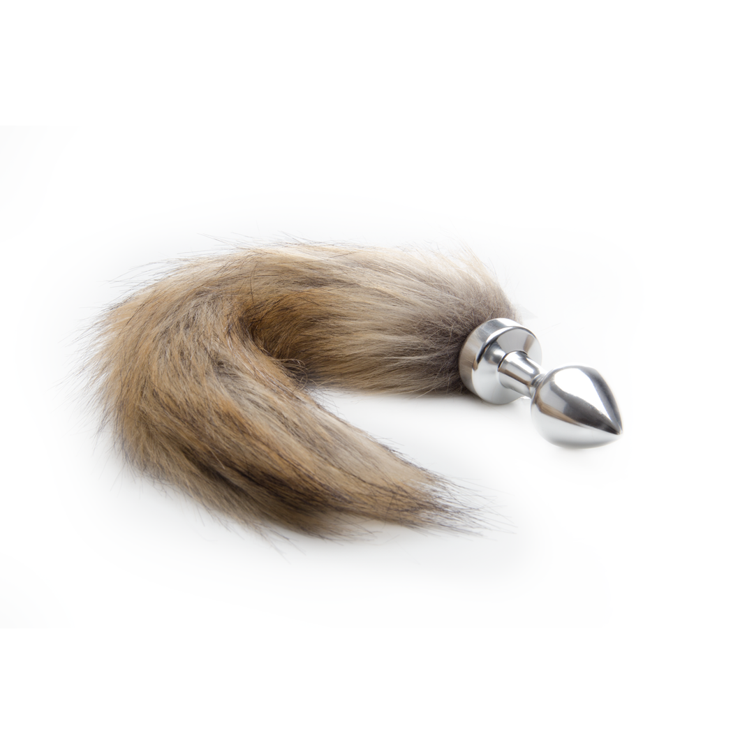 Anál dugó Fox Tail – ezüst | Ouch!