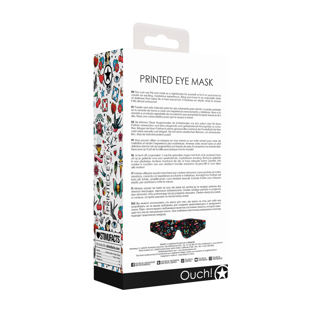 Masque pour les yeux imprimé