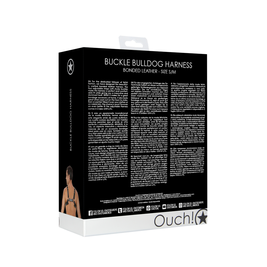 Strap-on-Harness Bulldog Buckles – schwarz | Ouch!