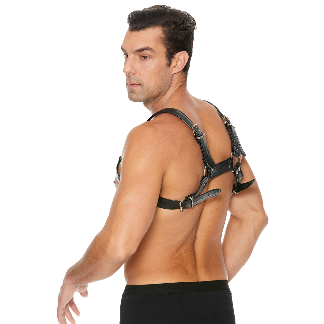 Imbracatura strap-on Bulldog Buckles – nera | Ouch!