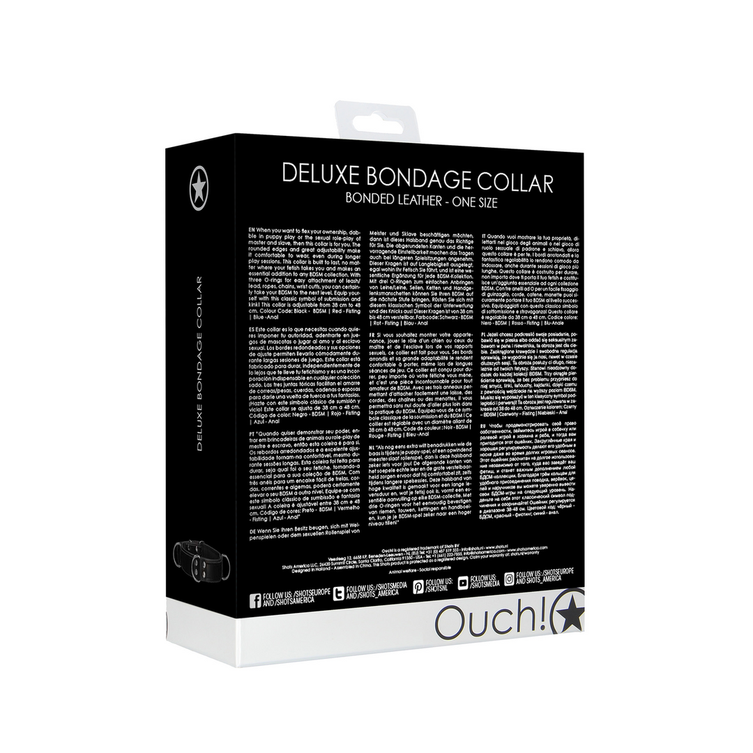 Costrizione bondage Collar – nera OU565BLK | Ouch!