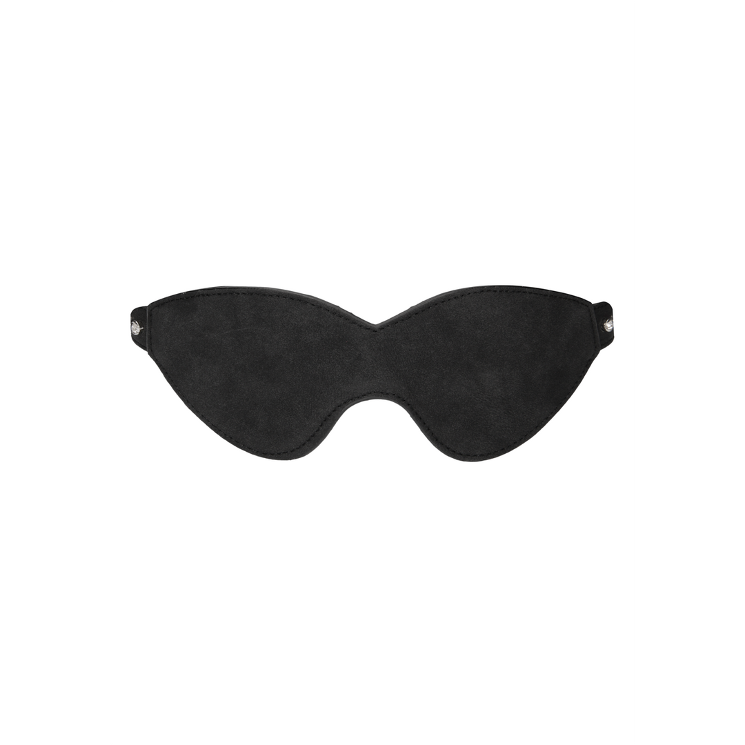 Maske Studded Eye – mit Schmuckstein, schwarz | Ouch!