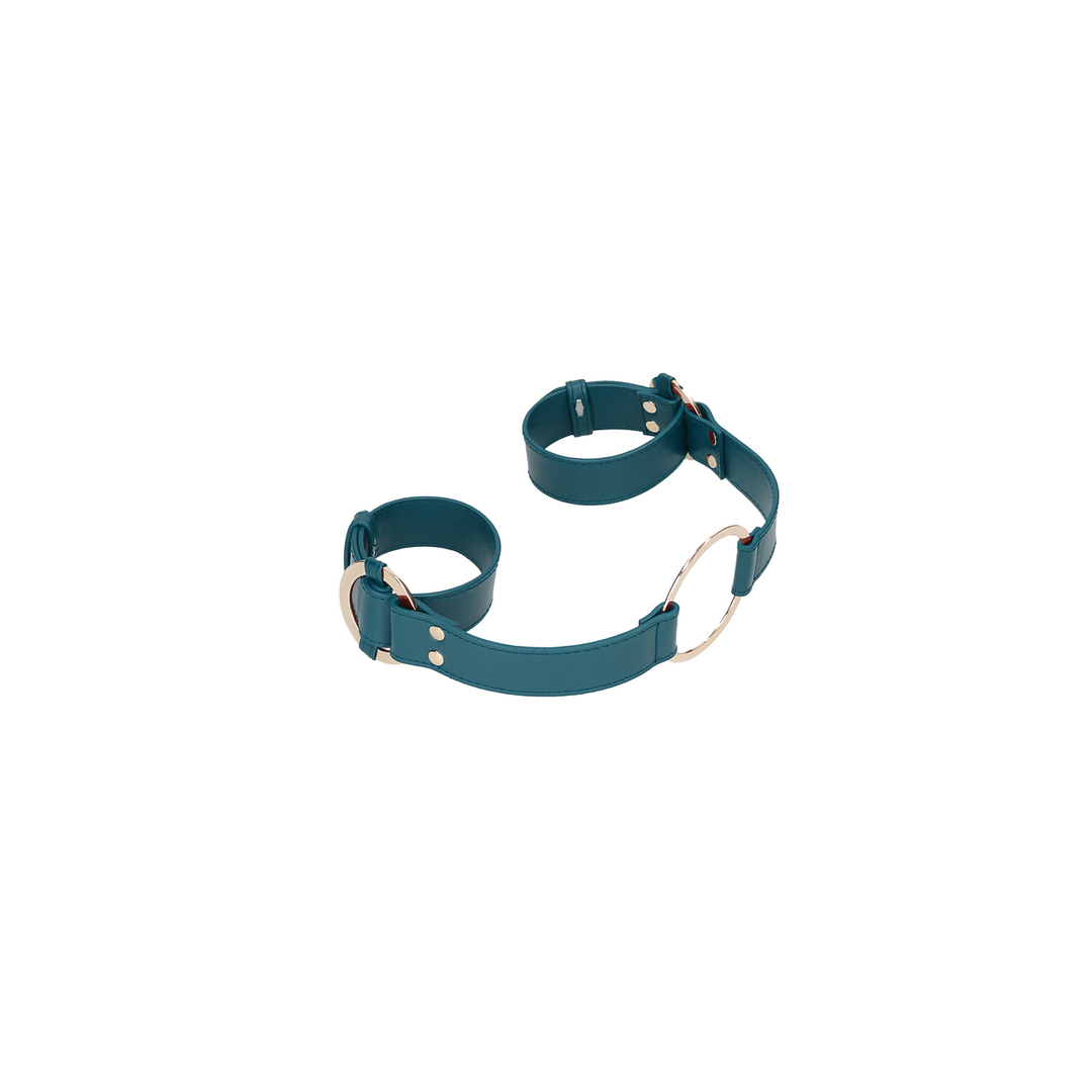 Bilincs Handcuff with Connector – zöld | Ouch!