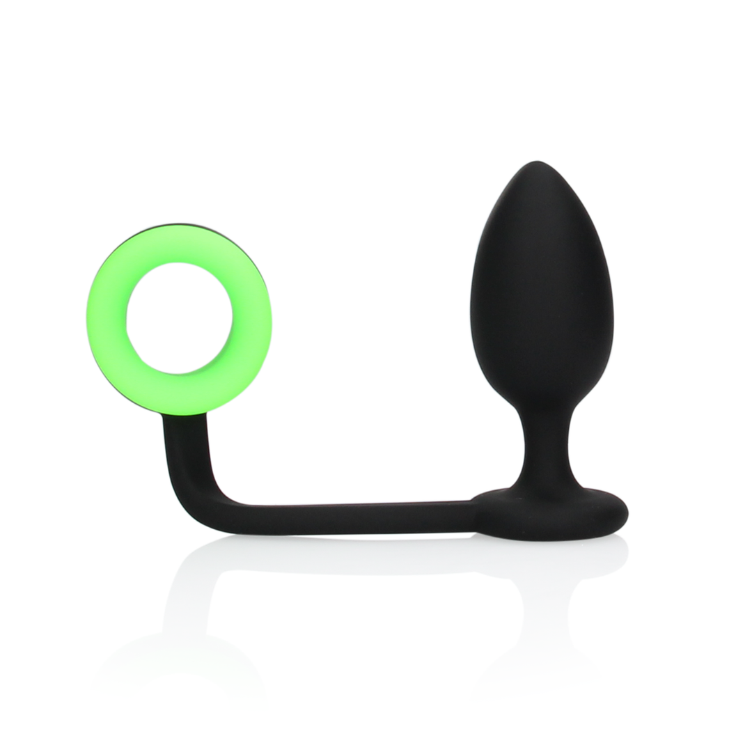 Anillo para el pene – fosforescente, verde 4.3 cm | Ouch!