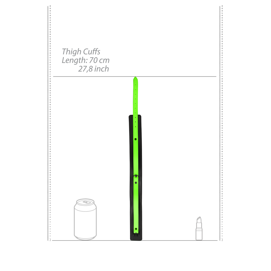 Manette Cuffs with Belt – fosforescente, verde | Ouch!