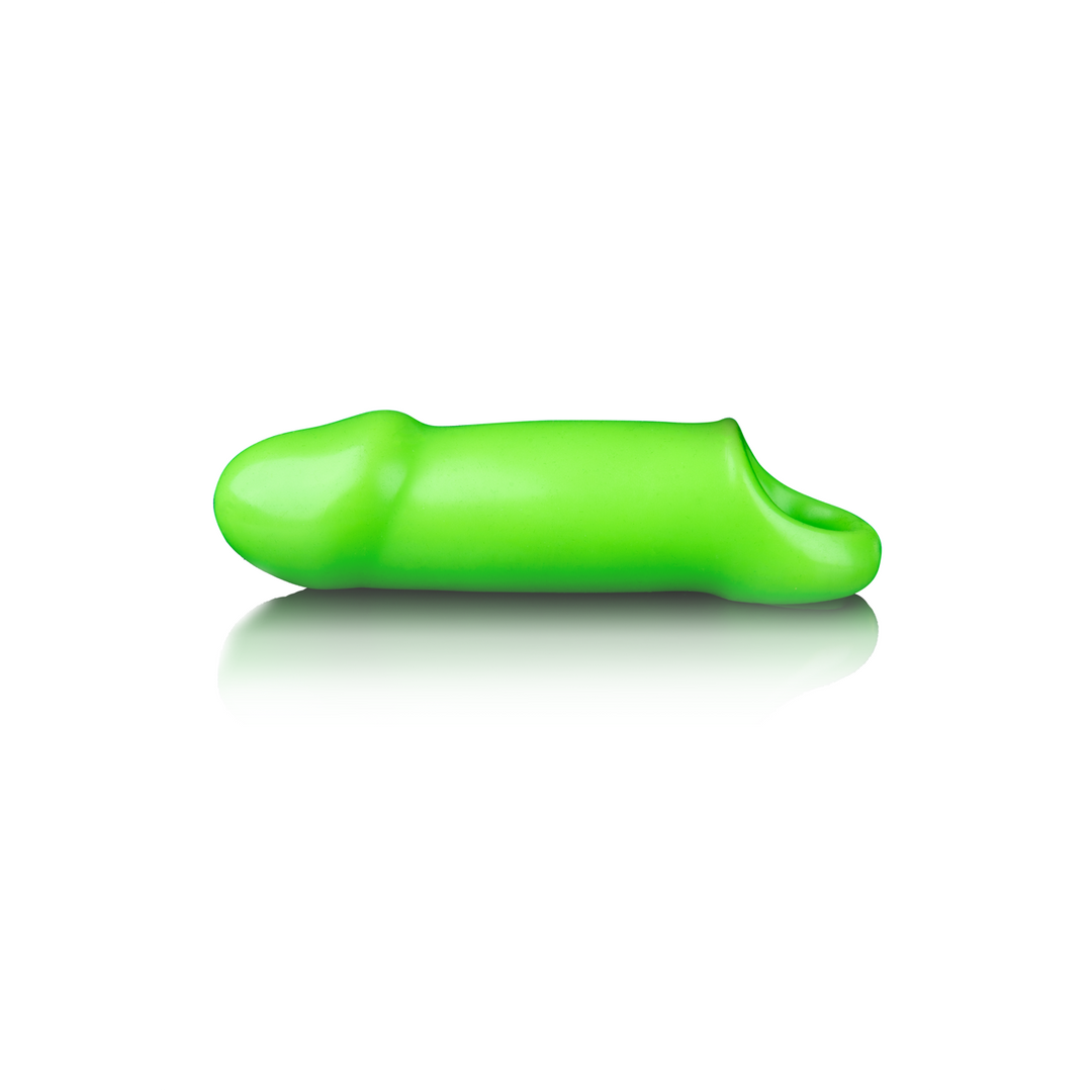 Costrizione bondage Smooth Thick Sheath – riscaldante, fosforescente, verde | Ouch!