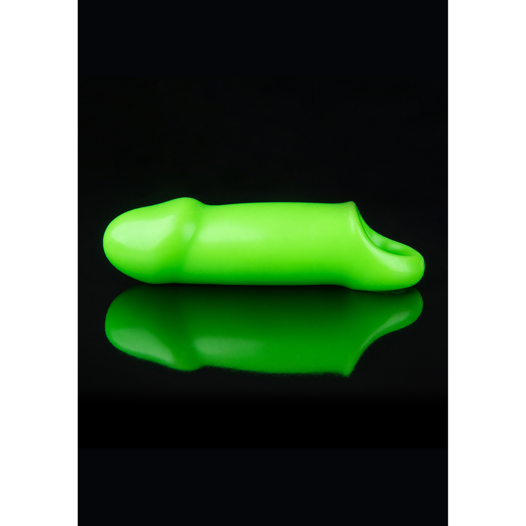 Costrizione bondage Smooth Thick Sheath – riscaldante, fosforescente, verde | Ouch!